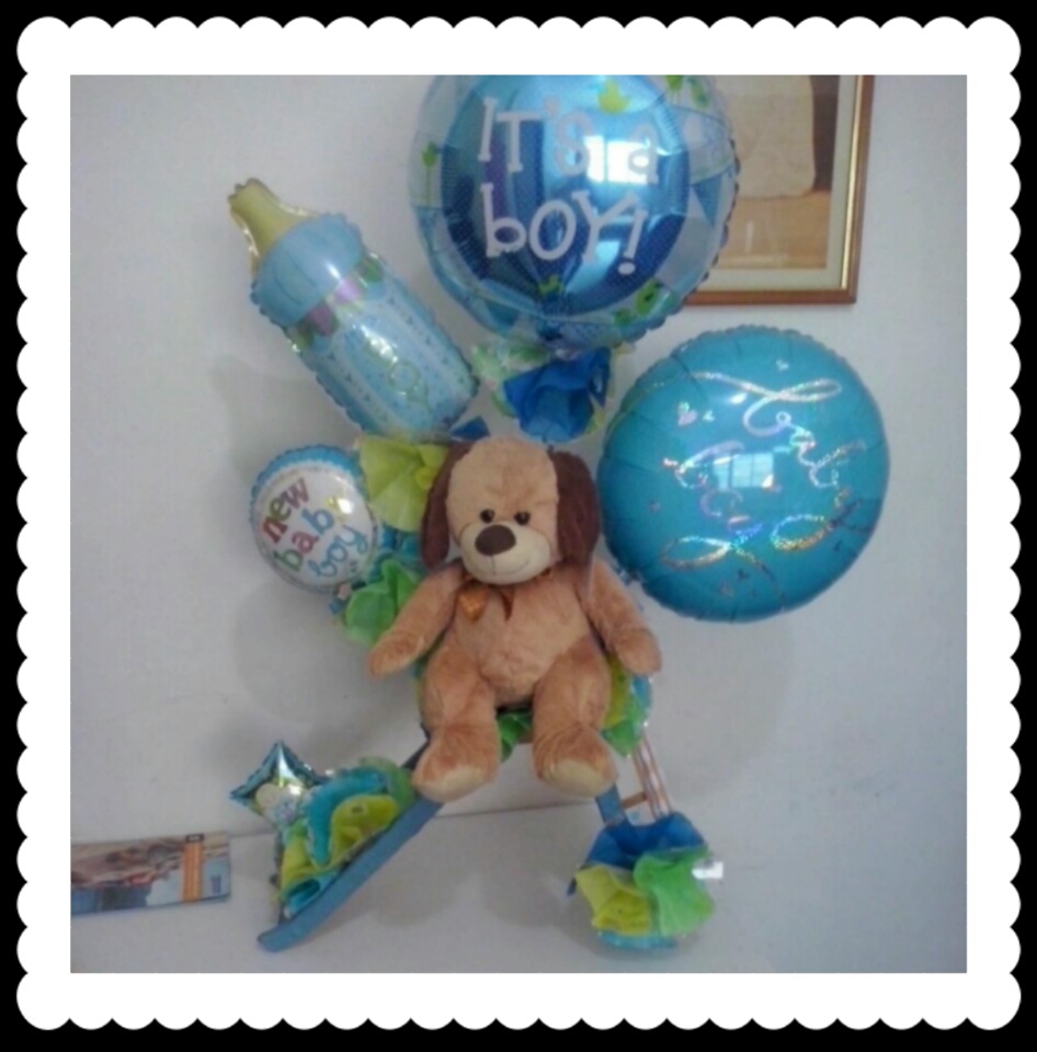 peluches con globos